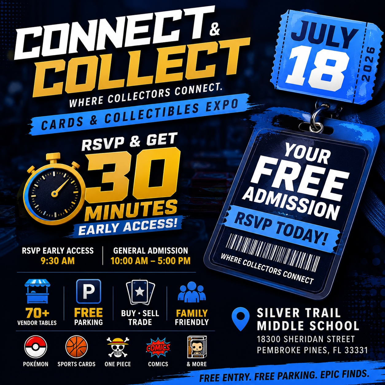 π FREE RSVP β Connect & Collect | July 18