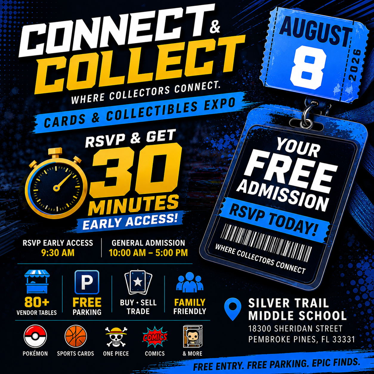 🎟 FREE RSVP – Connect & Collect | August 8th